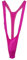 Creamlin Einstellbare Herren Borat Style V Sling Stretch Sexy Unterwäsche Straps Body Strap Thongs Bodysuit (Rose)