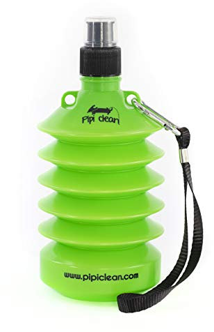 PIPI-CLEAN Bouteille désinfectante pour nettoyer les pis des chiens ou animaux domestiques sur les voies publiques, lampadaires, façades, bancs, voitures... (vert)