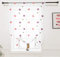 Lactraum Raffrollo Raffgardine Kinderzimmer Mädchen Rosa Bestickt Herz romatisch Voile 110 x 145cm (B x H)