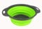 Passoire de cuisine pliable en silicone pour cuisine, résistante à la chaleur et peu encombrante (vert)