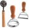 Ravioli Ausstecher，3 Pcs Ravioli-stempel Ravioli-former mit Teigrad Raviolischneider Stempel maker cutters，für Machen Ravioli,Pasta,Lasagne,Knödel