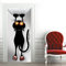 A.Monamour Türtapete Selbstklebend Türfolie Türposter 3D Cartoon Schwarze Katze Kratzt An Der Wand Vinyl Folie Türdeko Tapete Wandbild Türaufkleber Türtattoo 85 x 200 cm