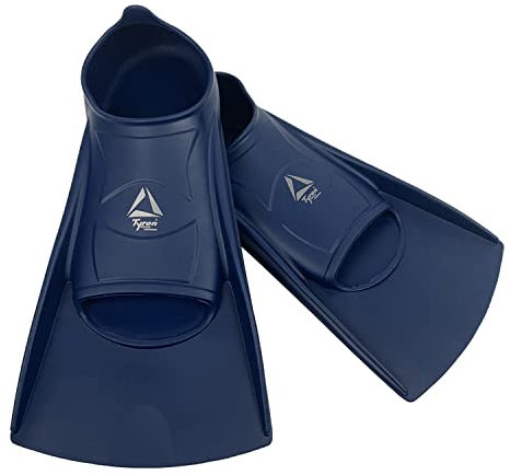 Tyron Speed Fins TS-8300 | S | Nachtblau | Kurze Schwimmflosse für Kinder & Erwachsene | Schwimmtraining | 100% Silikon
