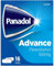 Panadol Advance Painkillers, 500mg Paracetamol Tablets, Pain Relief for Migraines, Headaches, Backache, Period Pain and Toothache, Pack of 16