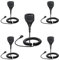 TechSide Kenwood - Micrófono de hombro impermeable de 2 pines + Jack 3,5 + Clip giratorio Radio transceptor | Compatible TS-T9+ TI-F8+ Midland G10 G11V CT210 BaoFeng UV5RA UV-82 (5 unidades)