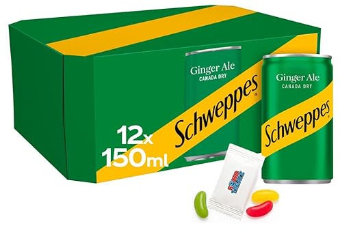 Canada Dry Ginger Ale 150ml Mini Cans - Soft Drink 12-24Pcs Boxed Treatz (24x150ml)