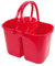 GENERIC 14L RED Double Mop Bucket & Wringer 8+6ltr 102950R