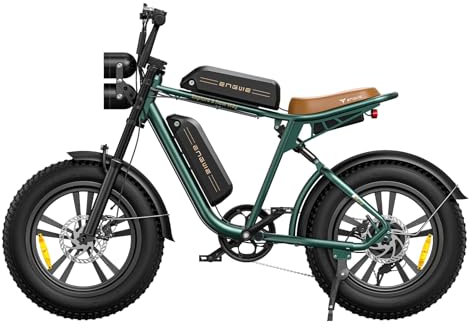 ENGWE MTB M20 Electric Bike E-bike with 20×4.0 Fat Tire,75 KM+75 KM Range with 48V 13AH*2 Dual Battery System, Mountain Bike with 7-Speed for Adults