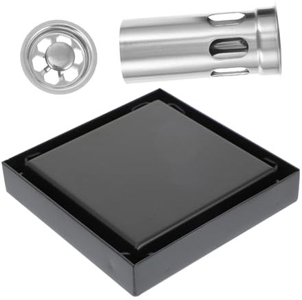 jojofuny 1Stk Bodenablauf Bodenfilter geruchsdichter Filter unsichtbarer Ablauffilter Sieb geruchsdichter Badfilter Abflussfilter für Badezimmer Haarempfänger Rostfreier Stahl
