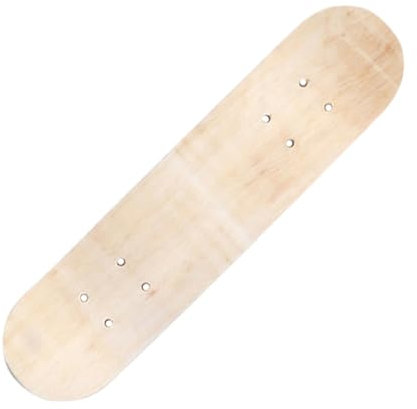 Perfeclan Holz-Skateboard-Deck für Kinder, DIY-Malerei, Kreativitätsentwicklung, unbemalt, 60 cm ohne Räder