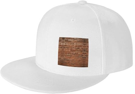 Baseballkappe mit Aufdruck Old Brick Wall, personalisierbar, verstellbar, Sommer-Sonnenhut, Unisex, Weiß, Einheitsgr��e
