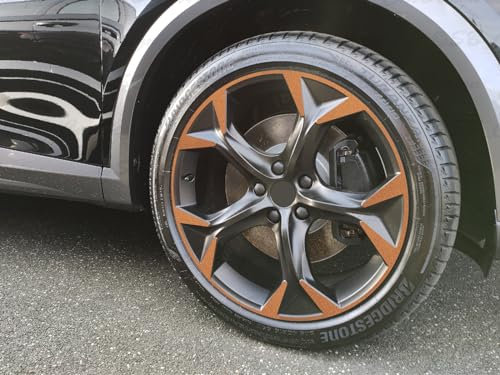 Felgen-Aufkleber passend für Seat Cupra FORMENTOR 8x19 Zoll ET40 Felgen (Kupfer metallic matt)