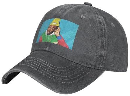 ORHFHVW Baseballmütze Tyler Musik Rapper Creator Vintage Washed Denim Cap Unisex Casual Outdoor Sport Hüte Geburtstagsgeschenk