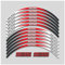 HBJzxlOK per H&Onda NC750 NC750S NC750X NC 750 XS 750X 750S Adesivi per motociclette Ruote Mozzo Decalcomanie Cerchio Strisce Riflettenti Set(3L A Red)