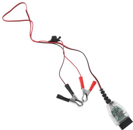 SOLUSTRE Autobatterietester mit Spannungsanzeige Präziser Batterietest Kunststoff Kompatibel mit Fahrzeugtypen und Modellen für Batteriewechsel