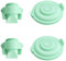 2pcs Duckbill Valves and 2pcs Pump Seals Diaphragm Compatible with Elvie Breastpump, Replace for Elvie Pump Valves and Diaphragm, Replace Seal Used for Original Flange