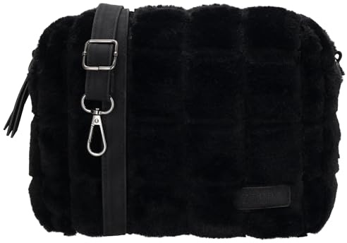 ZEBRA Trends Milou Crossbody-Tasche - Weiche Felloptik mit verstellbarem | Riemen, Zwei Hauptfächer mit Reißverschluss, Handyfach und Zusatztaschen