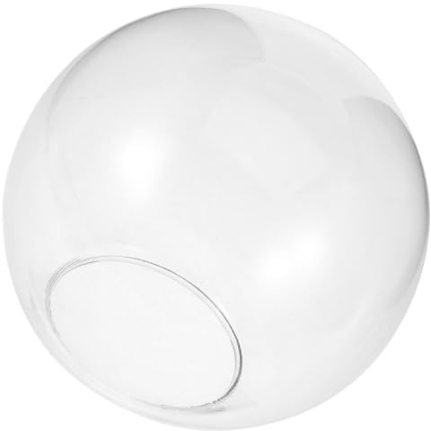 TOKIDNY Pantalla de lámpara esférica de cristal | 150 mm de diámetro, 70 mm de calibre, Cristal Transparente, Instalación Sencilla, Para Lámpara Colgante