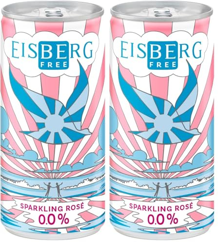 BE FREE by Eisberg Alcohol Free Wine Sparkling Rose 0.0% (Pack of 2)