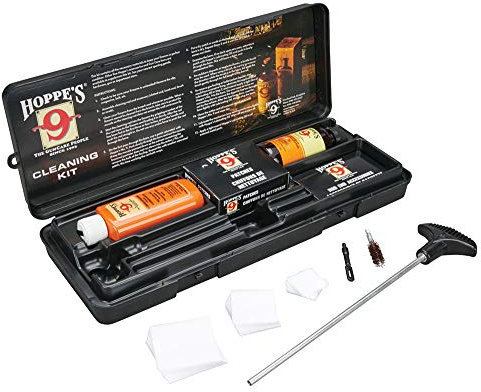 N ° 9 Kit de Nettoyage de Hoppe avec Barre en Aluminium, Caliber, 38/.357 Pistolet 9 mm