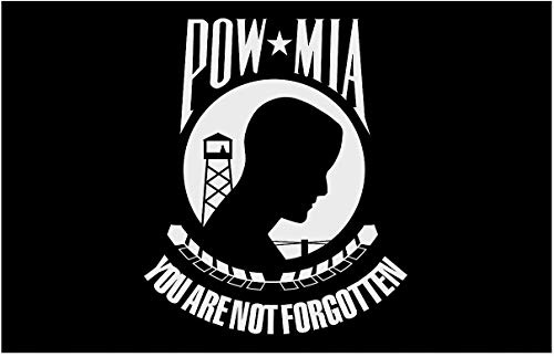 Annin Flagmakers POW-MIA Einzelne umgekehrte Flagge, 1,2 x 1,8 m (Modell 377994)