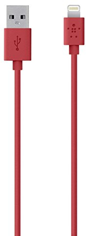 Belkin MIXIT Lightning to USB Cable - MFi-Certified iPhone Charging Cable for iPhone XS, XS Max, XR, X, 8/8 Plus and More (4 ft/1.2 m), Red