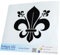 INDIGOS UG Auto Aufkleber Auto - 120x110 mm - französische Lilie - schwarz - Selbstklebender Sticker für Auto, Fenster, Bus oder LKW