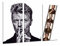 Wandbild - Rock-Gruppe, David Bowie, Rahmen, weiß, 97 x 62 cm, Holzdruck - XXL Format - Kunstdruck, ref.26784
