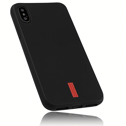 mumbi Hülle kompatibel mit iPhone X Handy Case Handyhülle double GRIP, schwarz