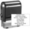 Personalisierte Stempel,Individueller Stempel-75x38 mm,bis zu 8 Zeilen Selbstfärbender Stempel Set für Name,Adresse,Hochzeit,Kinder,4 Tinte Farben-Schwarz, Rot, Blau, Grün