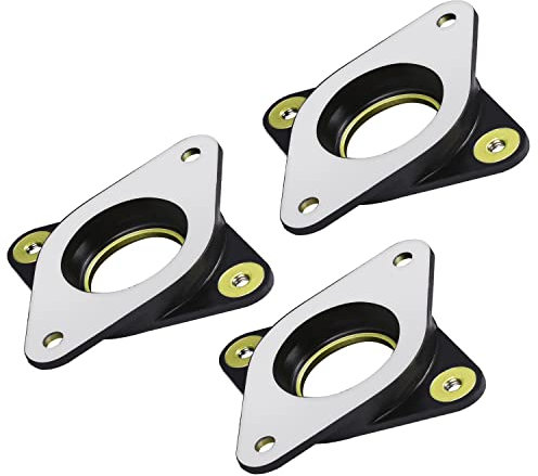 Zeelo NEMA 17 Stepper Vibrationsdämpfer aus Stahl und Gummi mit M3-Schraube für Creality CR-10,10S 3D-Drucker, CNC, 3 Stück