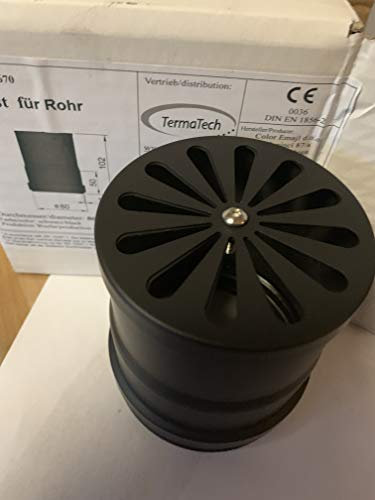 AdoroSol Vertriebs GmbH Endrost für Rohr Lüftungsgitter rund 80 mm Pelletofen Wärmeverteilung