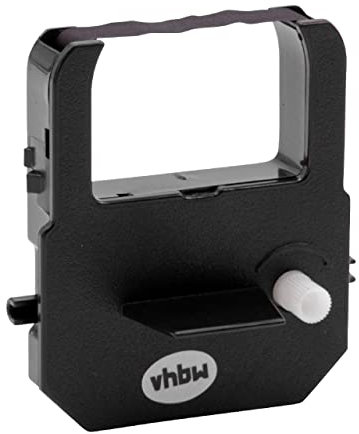 vhbw 1x Farbband Schriftband kompatibel mit Seiko Seikosha BS175, K800, K875, QR375, QR395, ZR310, ZS520 Nadeldrucker, Bondrucker - Schwarz
