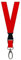 Superetool Umhängeband mit Sicherheitsschnalle aus Metall, 155 mm, Rot