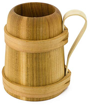 Vehi Mercatus Mittelalterlicher Krug aus Holz 0,5L