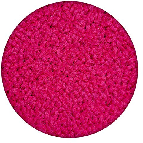 rugsx Teppich Eton für Wohnzimmer und Schlafzimmer Rosa Rund 100 cm
