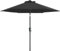 MasterCanopy 230 cm Sonnenschirm neigungsverstellbar, mit 6 Rippen und Kurbel, für Patio, Garten, Terrasse, Markt, Dunkelgrau