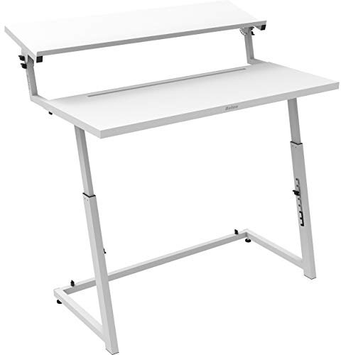 Antoc DJ-Stand DJS-44 - White - DJ Pult mit großer Laptopablage