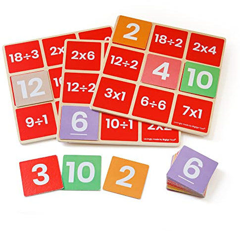 Bigjigs Toys Math Bingo - Multiplizieren & Teilen