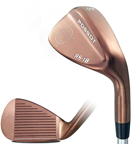 POSSOT 56° Sand Wedge for Man & Woman Right Hand with Micro Grooves, Copper