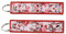 Pinstant Fox Kitsune Maske Japanische Kirschblüte Japan Folklore Schlüsselanhänger Schlüsselanhänger Kette Schlüsselanhänger Ring, Pink, 5.1 inches long