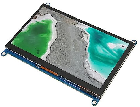 Bewinner Monitor Touchscreen Portatile, Schermo Esterno con Doppio Altoparlante IPS da 7 Pollici, Monitor Portatile Capacitivo HD a 5 Punti per PC RasPi 4 3 2 1, per Laptop OS X, TV (Modulo Schermo)