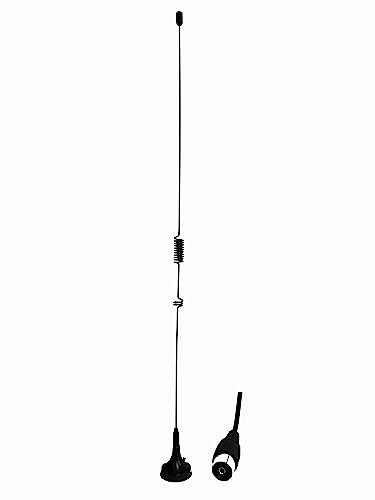Roxel DAB/FM/AM Radio Antenna with Female Adapter - Compatible with Roxel Hifi Systems: RCD750, RCD400, RCD502, RCD320, Noir - Magnetic Base - 3 Metres Cable