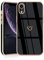 JRIANY for iPhone XR Case, Protective Flexible Silicone Case with Cute Design Love Heart Pattern Shockproof Bumper Cover Compatible with Apple iPhone XR - Black