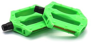 TAHUAON 1 Paar Pedale aus Kunstharz für Kinder, 9/16 Zoll, mit Reflektoren, Grün