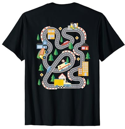 Coole Spielmatte City Track On Back Cute Toddler Car lover T-Shirt