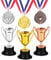 Toddmomy 1 Set Trophies and Medals Award Medals with Ribbon Competition Trophy Cups for Football Sports Day Medals Prizes