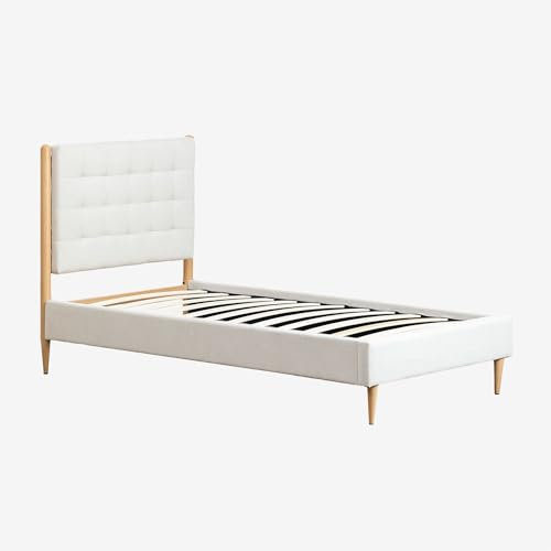 SKLUM Bett Samira Eierschale 90 x 190 cm