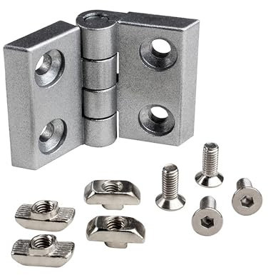 Scharnier Standard Nut 10 für 45-er inkl. Verschraubung - 4 Stück