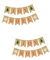Warmhm 2St Leinenbanner für Weihnachten Baumbanner Weihnachtsfahnengirlande Tannenbaum Christbaum Kaminsimsdekorationen Weihnachtsgirlande Weihnachtsfeier Girlande Weihnachtsfeier-Banner